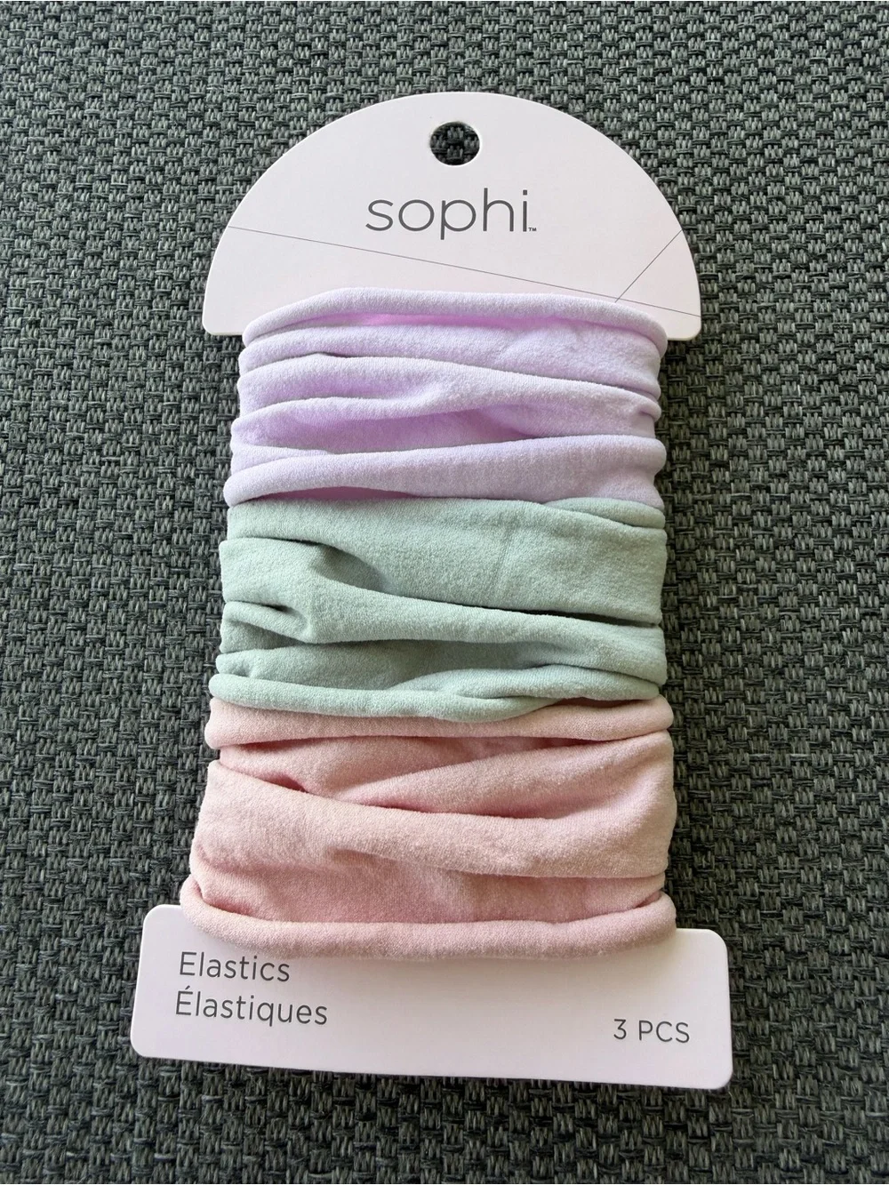 Sophi Pastel Hair Elastics - Lavender, Mint & Blush (3 Pack)